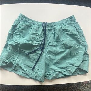 L.L. Bean Forest Green and Charcoal Shorts